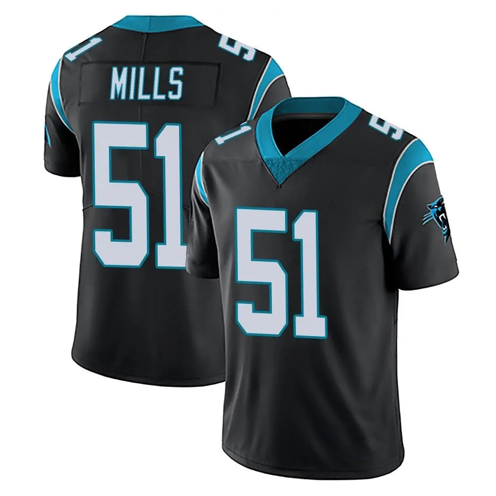 BIPIHUC C.Panthers #51 Sam Mills Player Black Vapor Untouchable Limited Game Stitched Jerseys