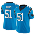 BIPIHUC C.Panthers #51 Sam Mills Player Blue Vapor F.U.S.E. Limited Home Game Stitched Jerseys