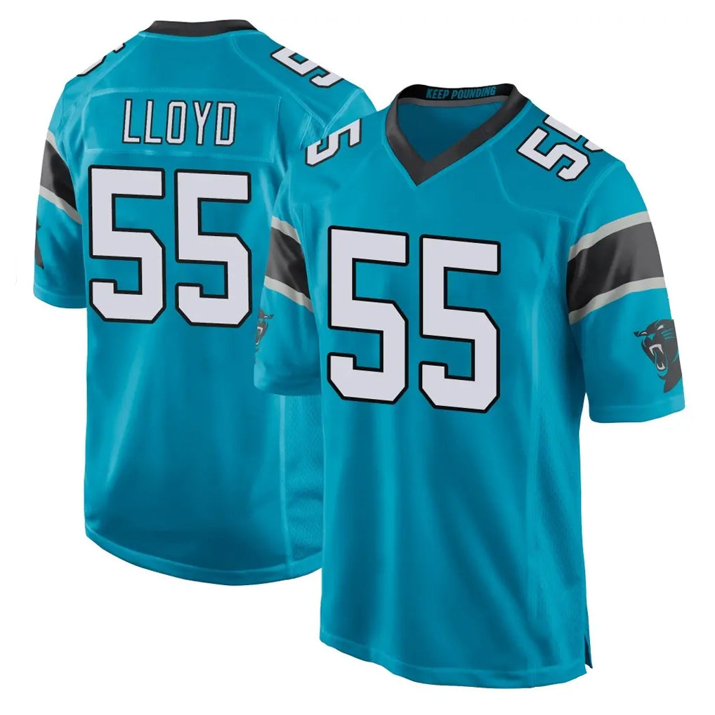 BIPIHUC C.Panthers #55 Devin Lloyd Player Blue Game Stitched Jerseys