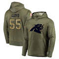 BIPIHUC C.Panthers #55 Devin Lloyd Player Olive Salute to Service Hoodies Stitched Jerseys