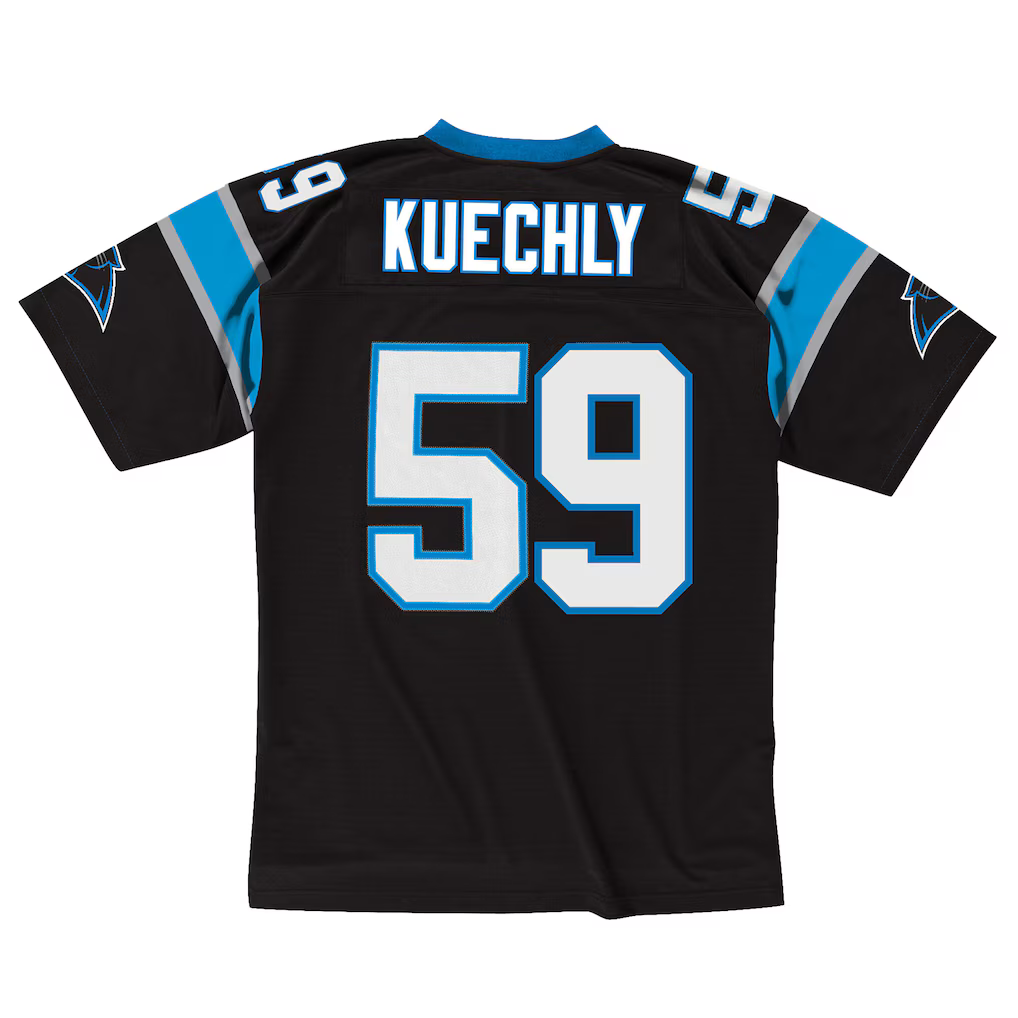 BIPIHUC C.Panthers #59 Luke Kuechly Mitchell & Ness Black 2013 Legacy Throwback Replica Jersey