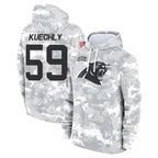 BIPIHUC C.Panthers #59 Luke Kuechly Player Arctic Camo Salute to Service Hoodies Stitched Jerseys