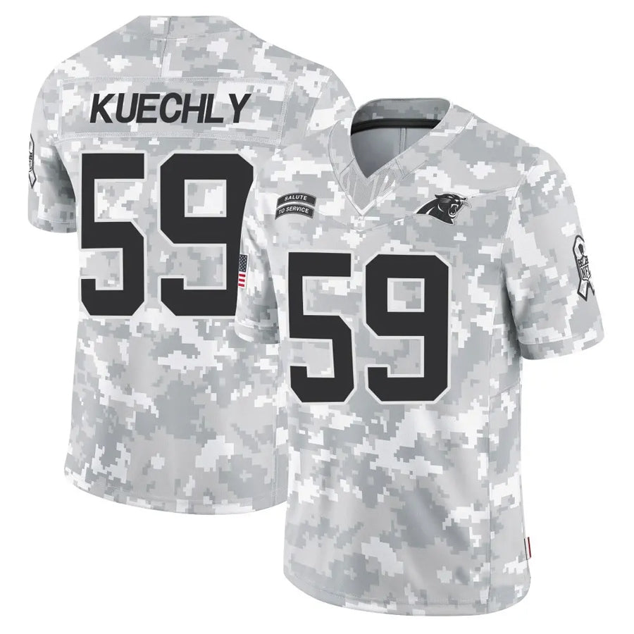 BIPIHUC C.Panthers #59 Luke Kuechly Player Arctic Camo Salute to Service Limited Stitched Jerseys