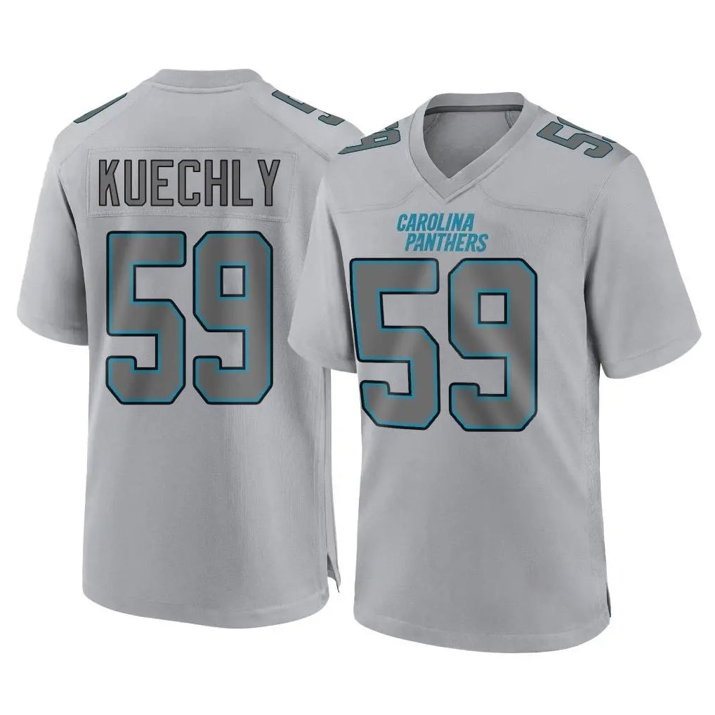BIPIHUC C.Panthers #59 Luke Kuechly Player Gray Atmosphere Fashion Game Stitched Jerseys