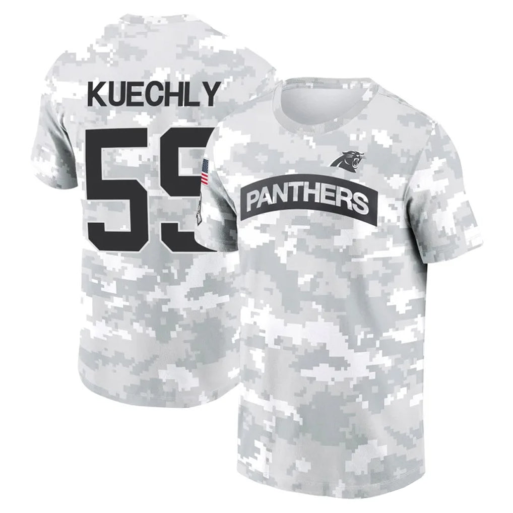BIPIHUC C.Panthers #59 Luke Kuechly Player Salute to Service Hoodies & T-Shirts Stitched Jerseys