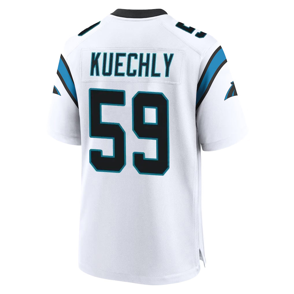 BIPIHUC C.Panthers #59 Luke Kuechly Player White Home Game Stitched Jerseys