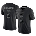 BIPIHUC C.Panthers #5 Jaelan Phillips Player Black Limited Reflective Game Stitched Jerseys