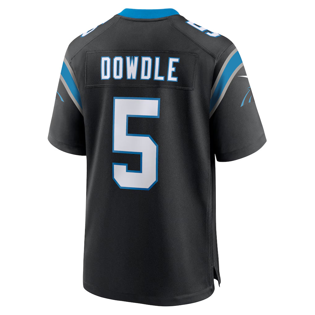 BIPIHUC C.Panthers #5 Rico Dowdle Player Black Home Game Stitched Jerseys