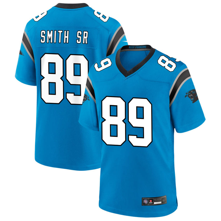 BIPIHUC C.Panthers #89 Steve Smith Sr Player Blue Home Game Stitched Jerseys