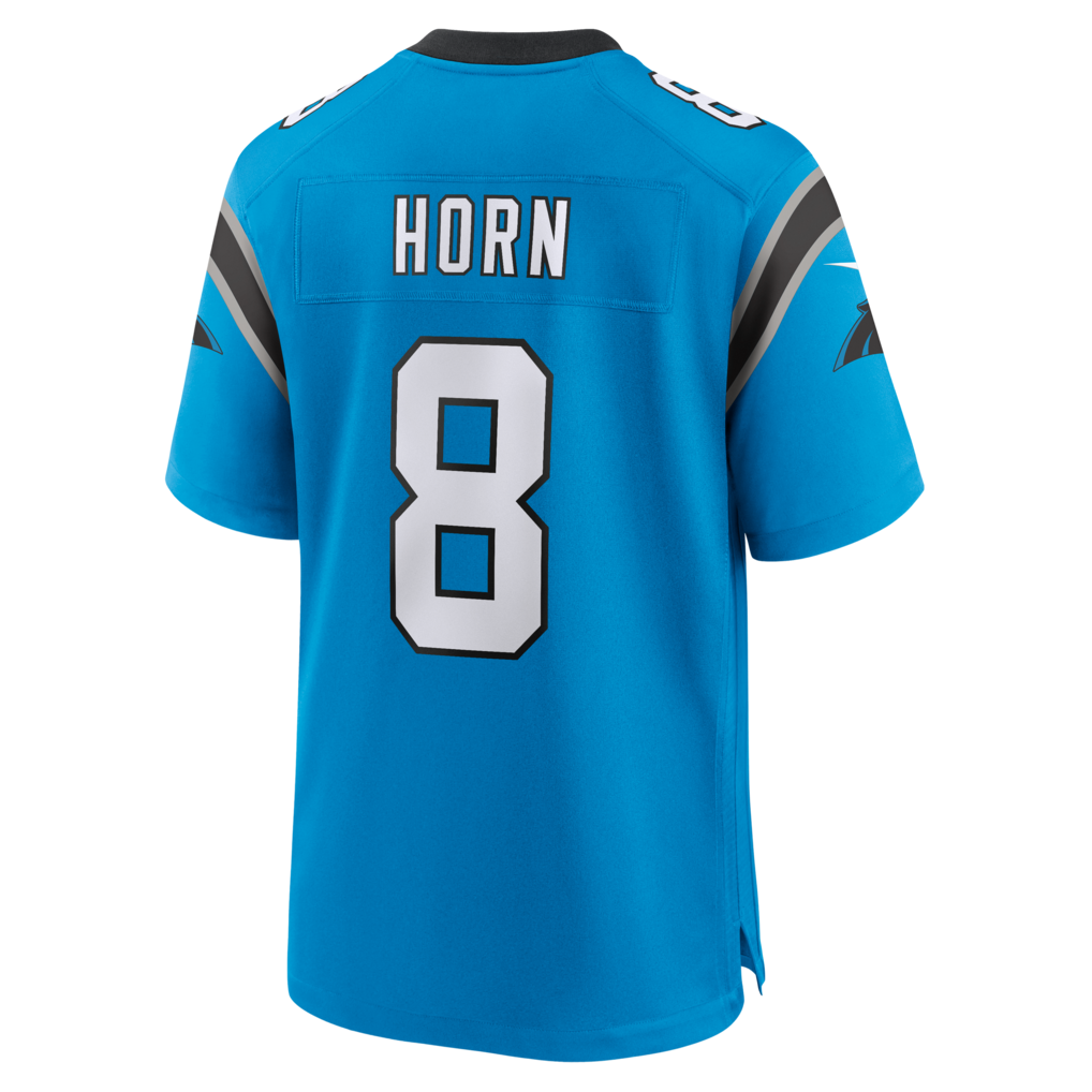 BIPIHUC C.Panthers #8 Jaycee Horn Blue Alternate Game Stitched Jerseys