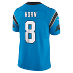 BIPIHUC C.Panthers #8 Jaycee Horn Blue Vapor F.U.S.E. Limited Stitched Jerseys