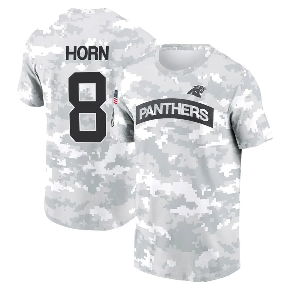 BIPIHUC C.Panthers #8 Jaycee Horn Player Salute to Service Hoodies & T-Shirts Stitched Jerseys