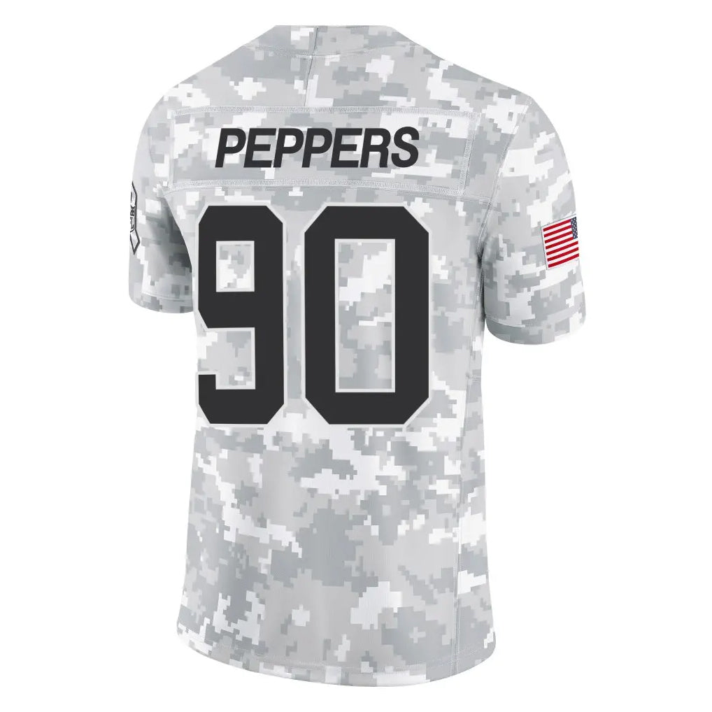 BIPIHUC C.Panthers #90 Julius Peppers Player Arctic Camo Salute to Service Limited Game Stitched Jerseys