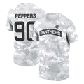 BIPIHUC C.Panthers #90 Julius Peppers Player Arctic Camo Salute to Service T-Shirt Hoodies Stitched Jerseys
