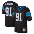 BIPIHUC C.Panthers #91 Kevin Greene Player Black Mitchell & Ness Legacy Replica Stitched Jerseys