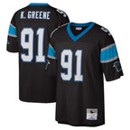 BIPIHUC C.Panthers #91 Kevin Greene Player Black Mitchell & Ness Legacy Replica Stitched Jerseys