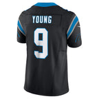BIPIHUC C.Panthers #9 Bryce Young Black Vapor F.U.S.E. Limited Stitched Jerseys