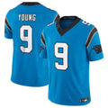 BIPIHUC C.Panthers #9 Bryce Young Blue Vapor F.U.S.E. Limited Home Game Stitched Jerseys