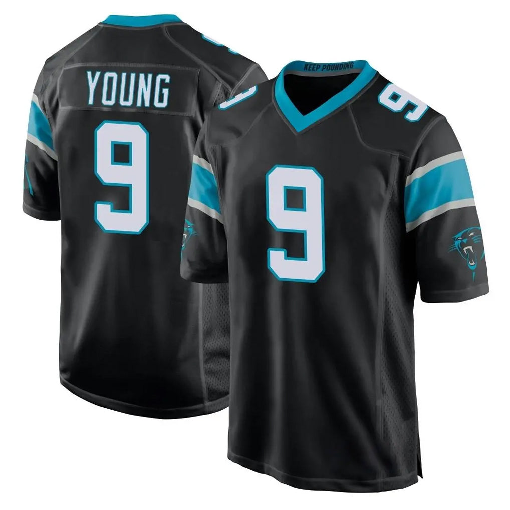 BIPIHUC C.Panthers #9 Bryce Young Player Black Game Stitched Jerseys