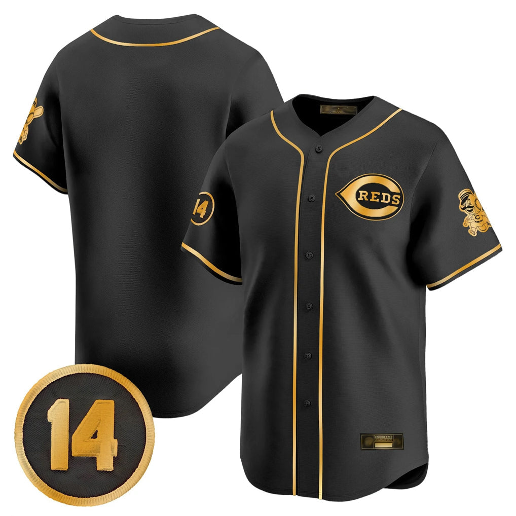 BIPIHUC C.Reds Black-Gold Vapor Premier Limited Home Blank Player Stitched Jerseys