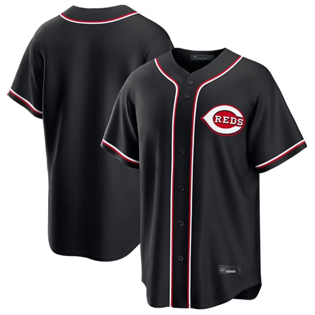 BIPIHUC C.Reds Black Fashion Out Home Game Blank Player Stitched Jerseys