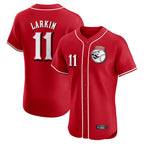 BIPIHUC C.Reds #11 Barry Larkin Player Red Limited Elite Home Game Stitched Jerseys