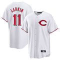 BIPIHUC C.Reds #11 Barry Larkin Player White Home Game Stitched Jerseys