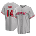BIPIHUC C.Reds #14 Pete Rose Player Gray Home Game Stitched Jerseys