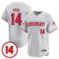 BIPIHUC C.Reds #14 Pete Rose Player Gray Vapor Premier Limited Home Stitched Jerseys