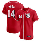 BIPIHUC C.Reds #14 Pete Rose Player Red Limited Elite Home Game Stitched Jerseys
