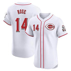 BIPIHUC C.Reds #14 Pete Rose Player White Limited Elite Home Stitched Jerseys