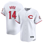 BIPIHUC C.Reds #14 Pete Rose Player White Limited Home Stitched Jerseys
