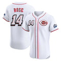 BIPIHUC C.Reds #14 Pete Rose Player White Speedway Classic Limited Elite Home Stitched Jerseys
