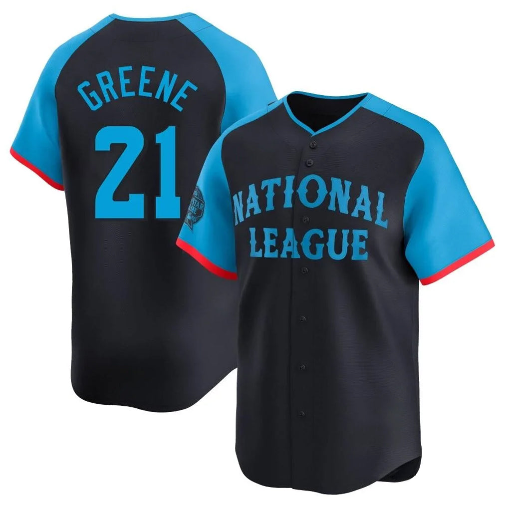 BIPIHUC C.Reds #21 Hunter Greene Player Navy Limited National League All-Star Game Stitched Jerseys