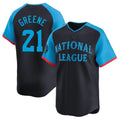 BIPIHUC C.Reds #21 Hunter Greene Player Navy Limited National League All-Star Game Stitched Jerseys
