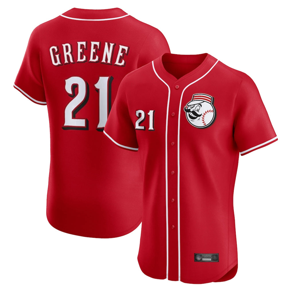 BIPIHUC C.Reds #21 Hunter Greene Player Red Limited Elite Home Game Stitched Jerseys