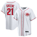 BIPIHUC C.Reds #21 Hunter Greene Player White Game Home Stitched Jerseys