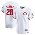 BIPIHUC C.Reds #28 Eugenio Su¡§¡érez Player White Limited Home Stitched Jerseys