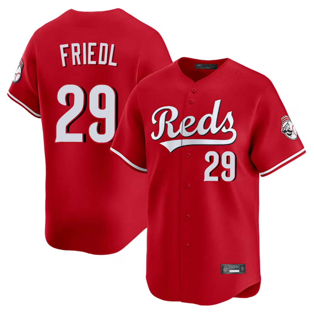 BIPIHUC C.Reds #29 TJ Friedl Player Red Home Limited Stitched Jerseys