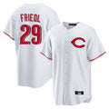 BIPIHUC C.Reds #29 TJ Friedl Player White Home Game Stitched Jerseys