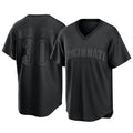 BIPIHUC C.Reds #30 Ken Griffey Player Black T-shirt Game Home Stitched Jerseys