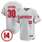 BIPIHUC C.Reds #30 Ken Griffey Player Gray Vapor Premier Limited Home Stitched Jerseys