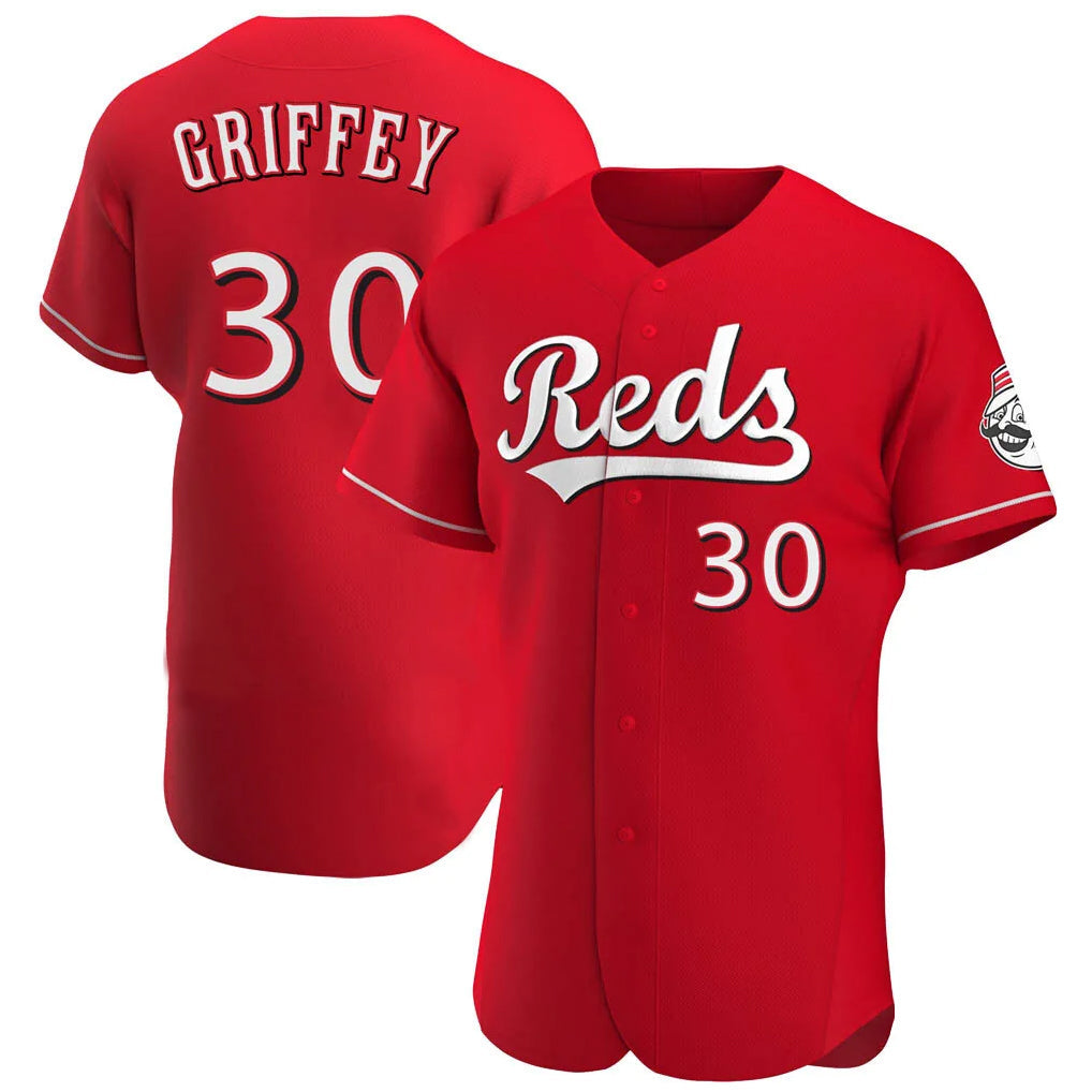 BIPIHUC C.Reds #30 Ken Griffey Player Red Limited Elite Home Stitched Jerseys