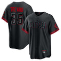 BIPIHUC C.Reds #35 Jose Trevino Player Black City Connect Home Game Stitched Jerseys