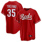 BIPIHUC C.Reds #35 Jose Trevino Player Red Home Game Stitched Jerseys