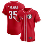 BIPIHUC C.Reds #35 Jose Trevino Player Red Limited Elite Home Game Stitched Jerseys