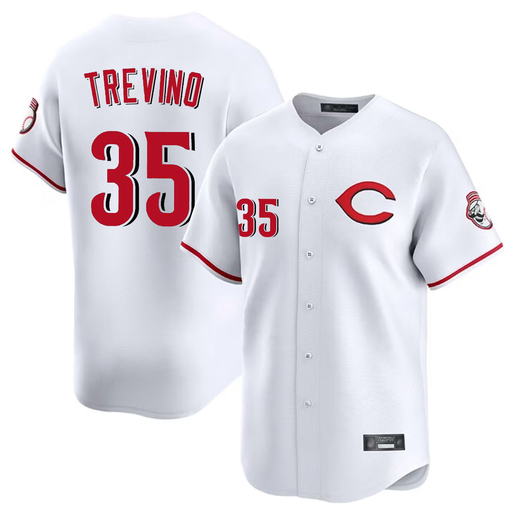BIPIHUC C.Reds #35 Jose Trevino Player White Limited Home Stitched Jerseys