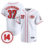 BIPIHUC C.Reds #37 Tyler Stephenson Player White Vapor Premier Limited Home Stitched Jerseys