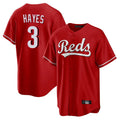 BIPIHUC C.Reds #3 Ke'Bryan Hayes Player Red Home Game Stitched Jerseys