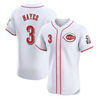 BIPIHUC C.Reds #3 Ke'Bryan Hayes Player White Limited Elite Home Stitched Jerseys